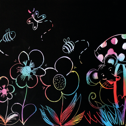 XL Scratch Poster, 8pcs