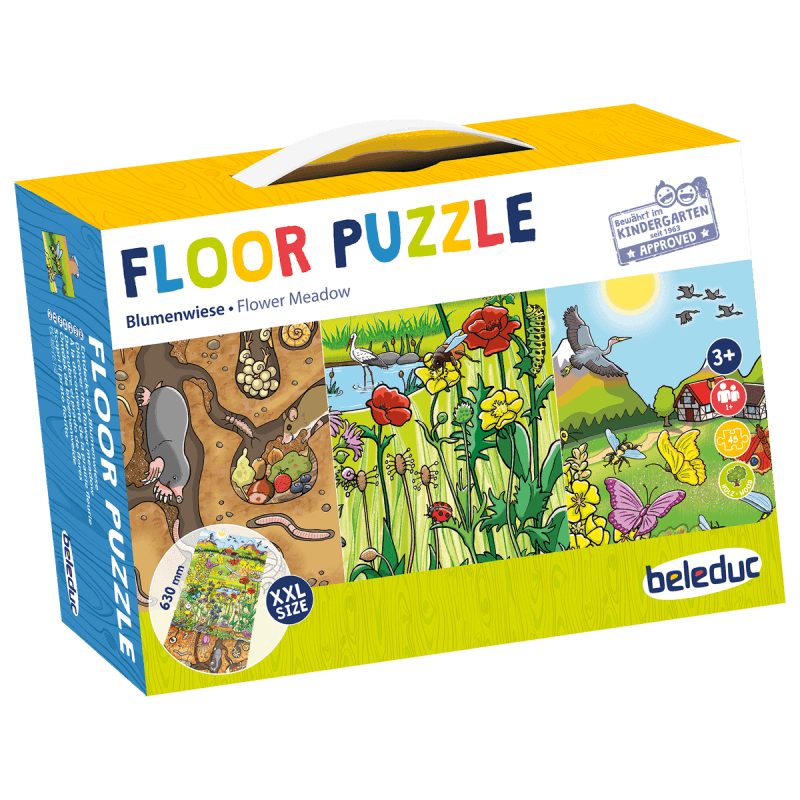 Podlahové puzzle - Kvety na lúke