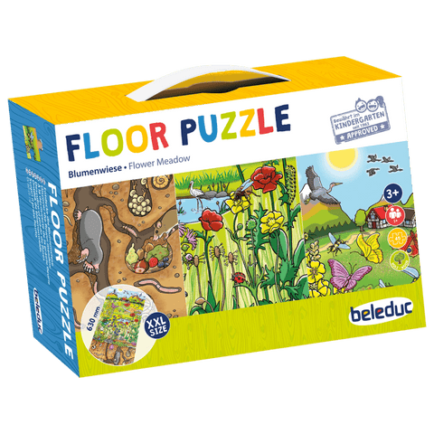 Rozbalené: Podlahové puzzle - Kvety na lúke