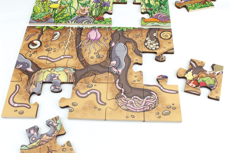 Podlahové puzzle - Kvety na lúke