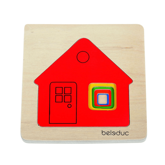 Vrstvené puzzle - Domček