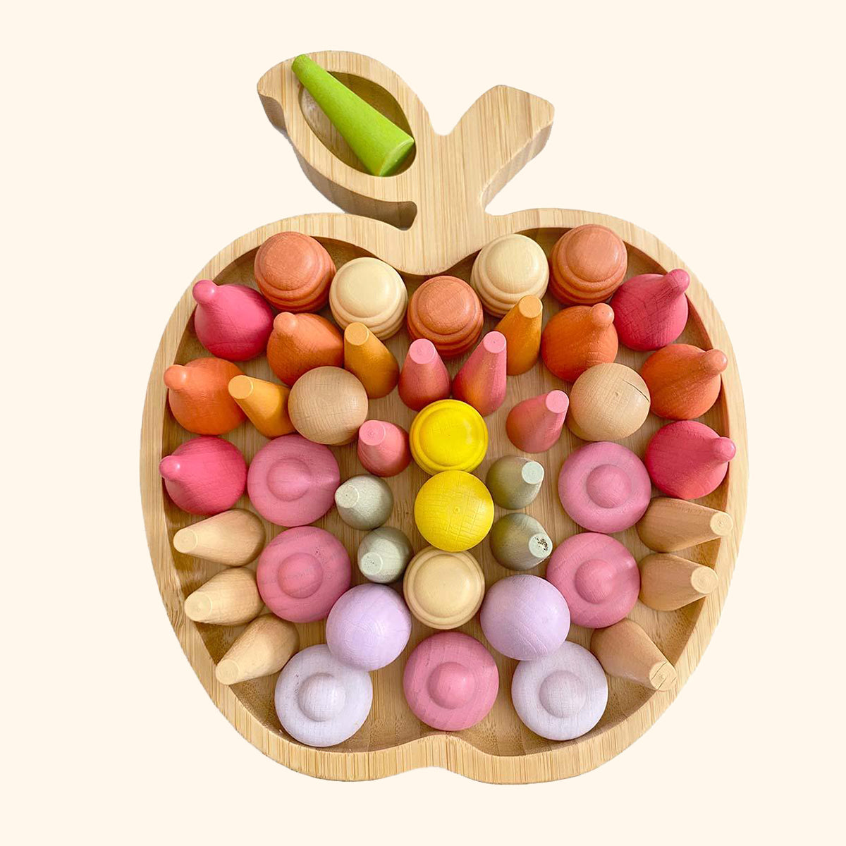 Bambusová tácka Jablko