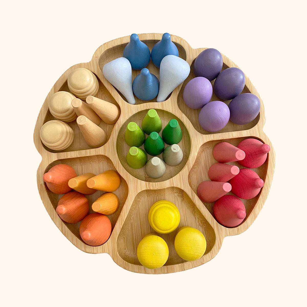 Bambusová tácka Kvet