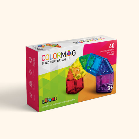Magnetická stavebnica COLORMAG 60 - classic
