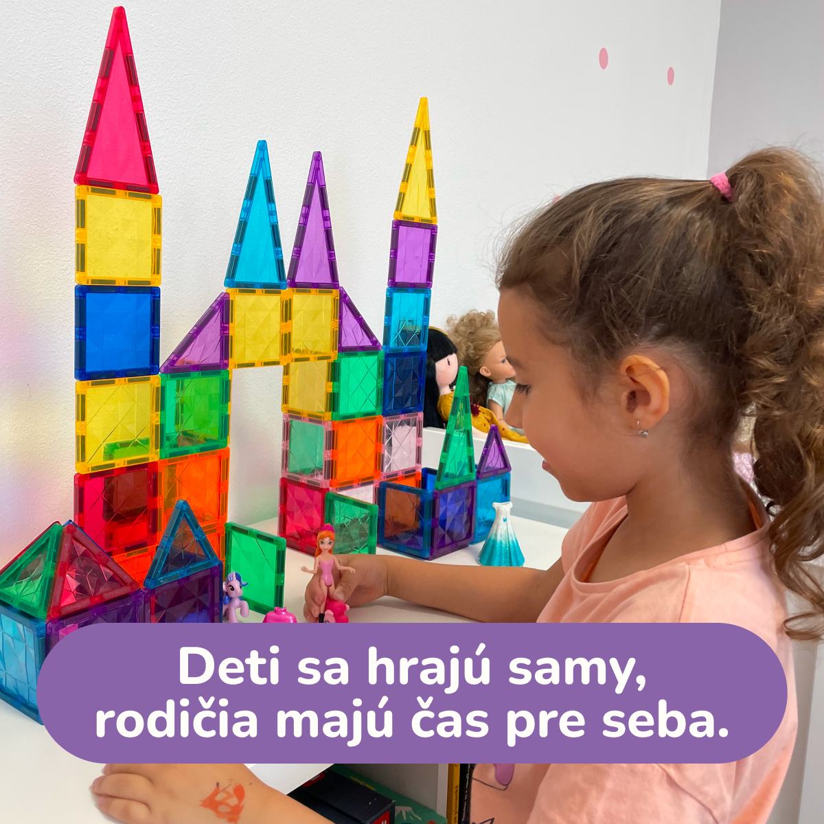 Magnetická stavebnica COLORMAG 100 kusov