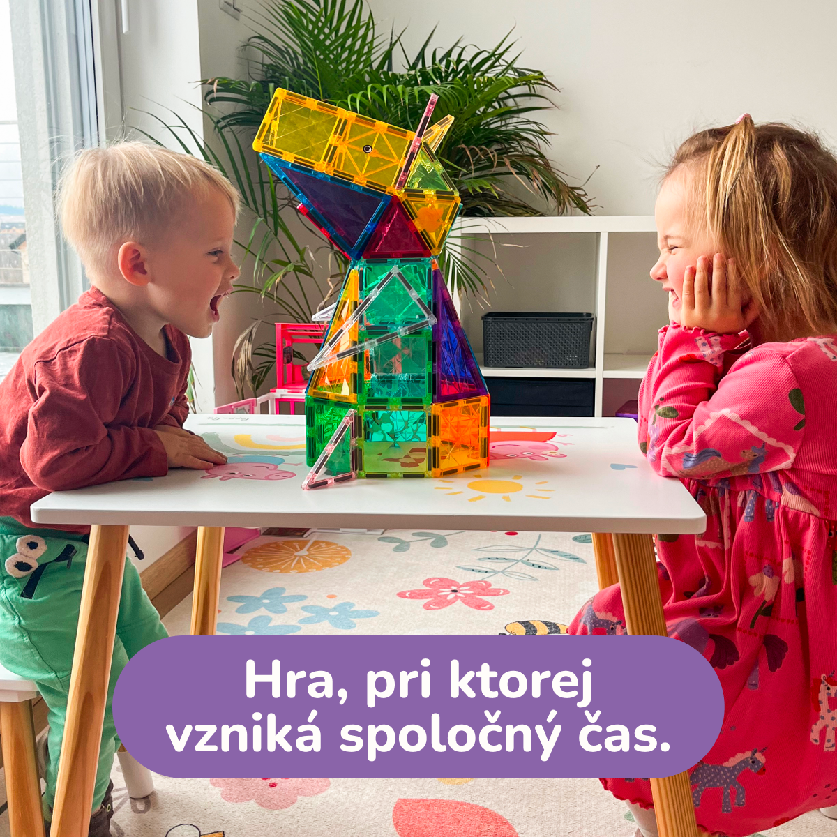 Magnetická stavebnica COLORMAG 100 kusov