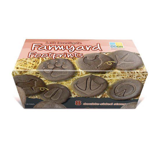 krabica ôsmych kamenných stôp farmárskych zvierat