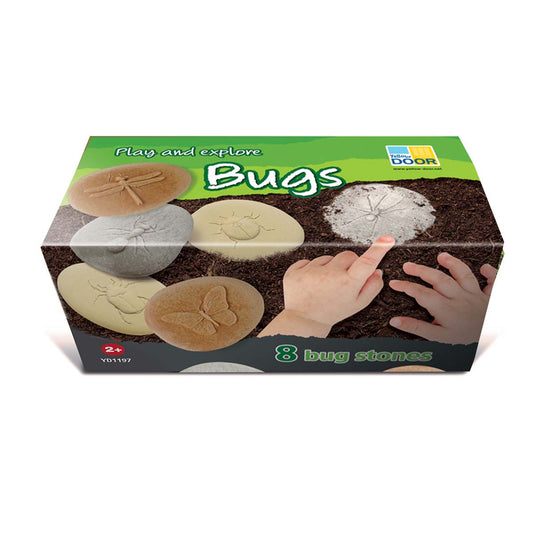 krabica ôsmych kamenných odliatkov hmyzu