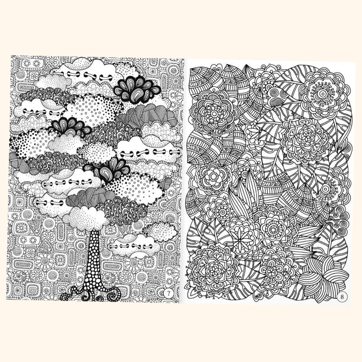 Keep calm & draw - Trees and ornaments