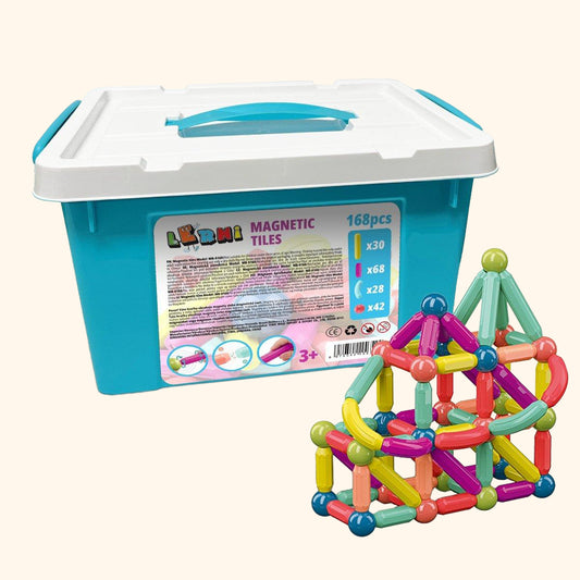 Magnetické paličky 168 ks