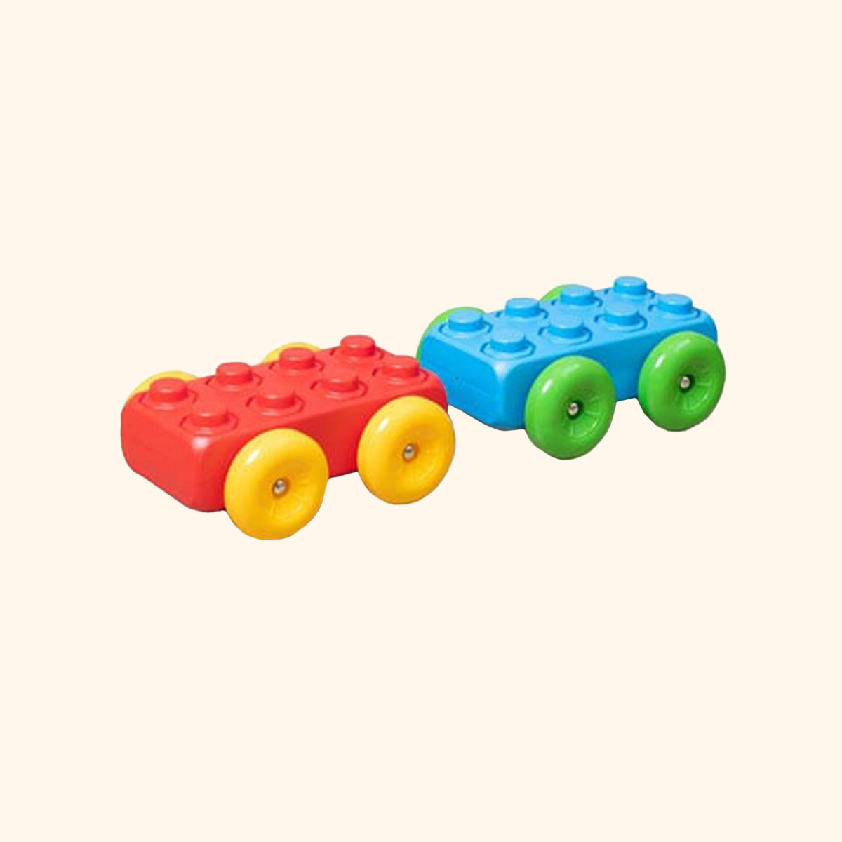 Maxikocky tehličky s kolesami 30 kusov