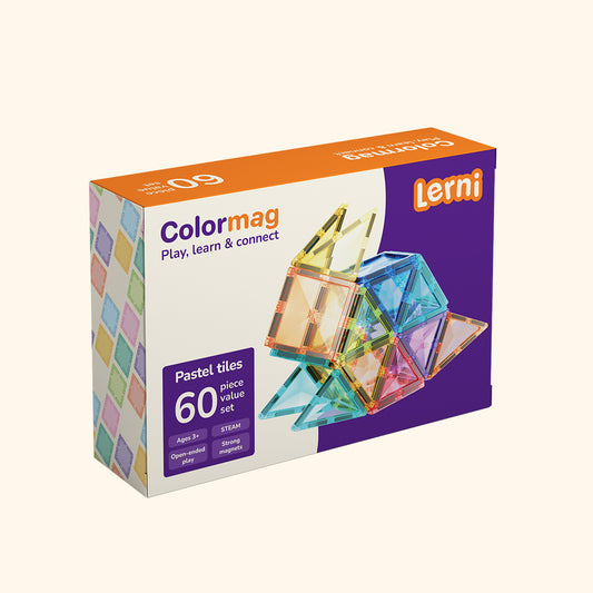 Rozbalené  Magnetická stavebnica COLORMAG Start - pastel