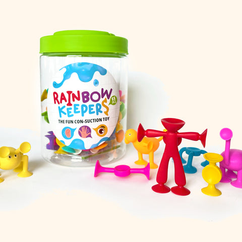 Rainbow Keepers 55 - prísavková stavebnica so zvieratkami