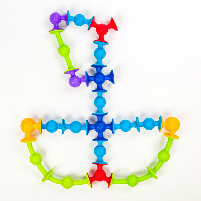 Rozbalené : Prísavková stavebnica Zvieratká 96 kusov