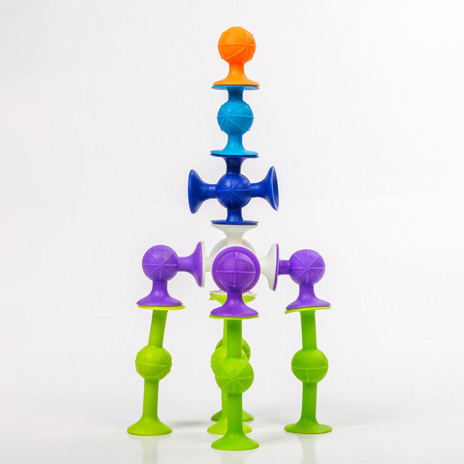 Rozbalené : Prísavková stavebnica Zvieratká 96 kusov